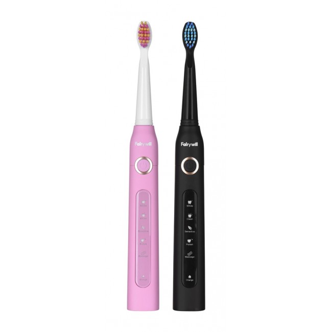 FAIRYWILL SONIC TOOTHBRUSHES 507 PINK AND BLACK