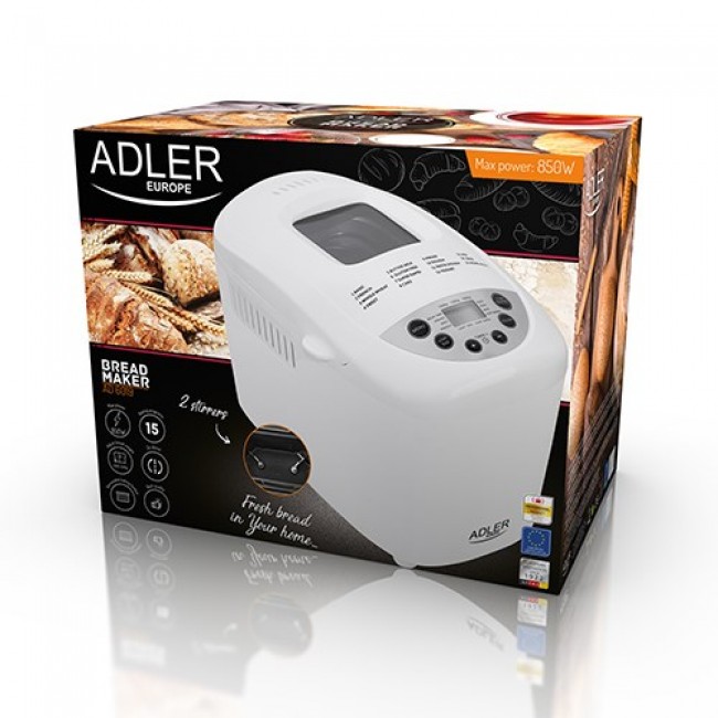 Adler AD 6019 bread maker 850 W White