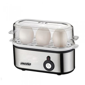 Mesko MS 4485 egg cooker 3 egg(s) 210 W Black,Silver,Transparent