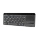 Natec Wireless Keyboard TURBOT with touchpad for SMART TV,X-Scissors, black