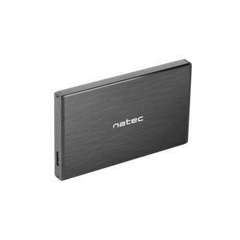 NATEC RHINO GO enclosure USB 3.0 for 2.5'' SATA HDD/SSD, black Aluminum