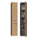 Topeshop NEL II ANT/ART bathroom storage cabinet Graphite, Oak