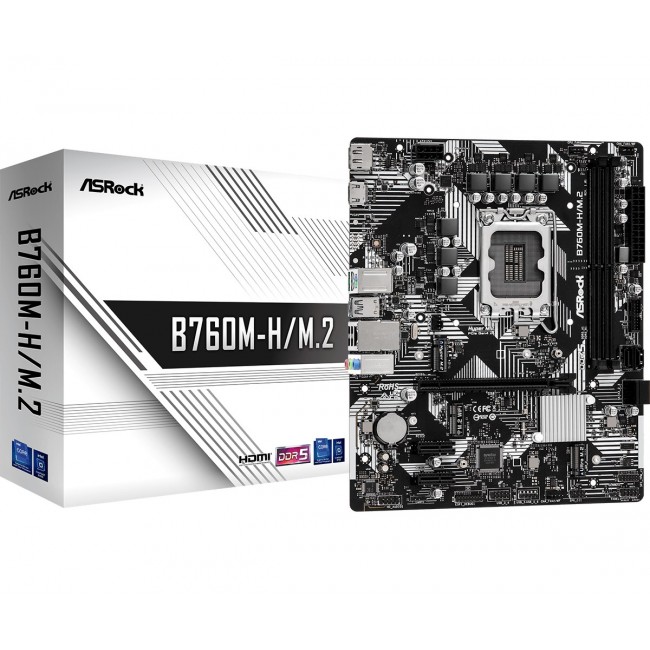 Asrock B760M-H/M.2 motherboard Intel B760 LGA 1700 micro ATX
