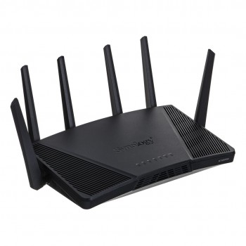 Synology RT6600ax Router WiFi6 1xWAN 3xGbE 1x2.5Gb wireless router Tri-band (2.4 GHz / 5 GHz / 5 GHz) Black