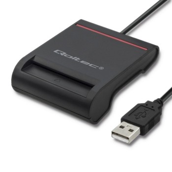 Qoltec Smart chip ID card scanner