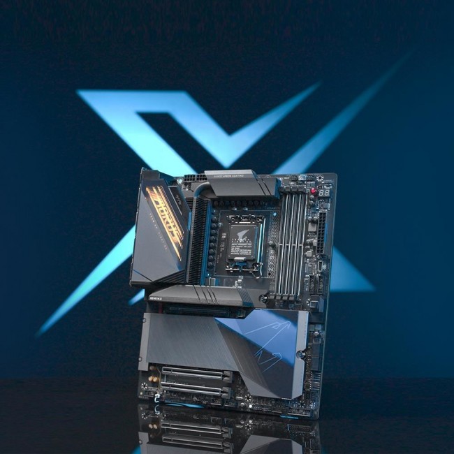 Gigabyte Z790 AORUS MASTER X Motherboard- Supports Intel 13th Gen CPUs, 20+1+2 phases VRM, up to 8266MHz DDR5 (OC), 1x PCIe 5.0 + 4x PCIe 4.0 M2, 10GbE LAN, Wi-Fi 7, USB 3.2 Gen 2x2