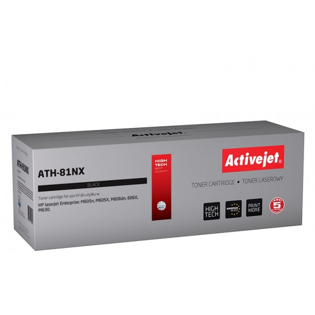 Activejet ATH-81NX toner (replacement for HP 81X CF281X Supreme 25000 pages black)