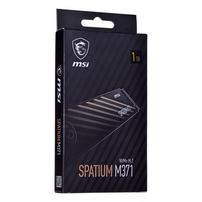 MSI SPATIUM M371 NVME M.2 1TB internal solid state drive 1000 GB PCI Express 3.0