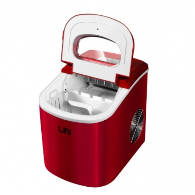 Portable ice cube maker LIN ICE PRO-R12 red