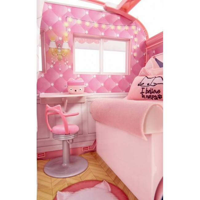 Caravan for dolls MGA NA! NA! NA! SURPRISE KITTY-CAT CAMPER 575672 Pink