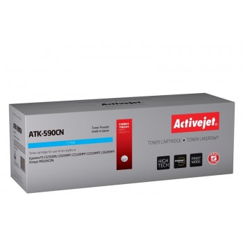 Activejet ATK-590CN Toner (replacement for Kyocera TK-590C Supreme 5000 pages cyan)