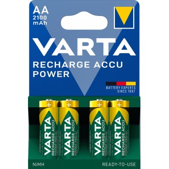 VARTA HR6 AA Recharge Accu Power 2100 mAh 56706 Rechargeable batteries 4 pc(s) Green, Yellow