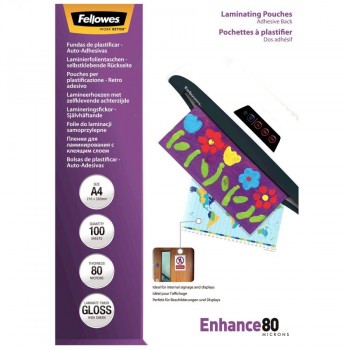 Fellowes Lamination film self-adhesive A4 80 mic. 100 pcs.