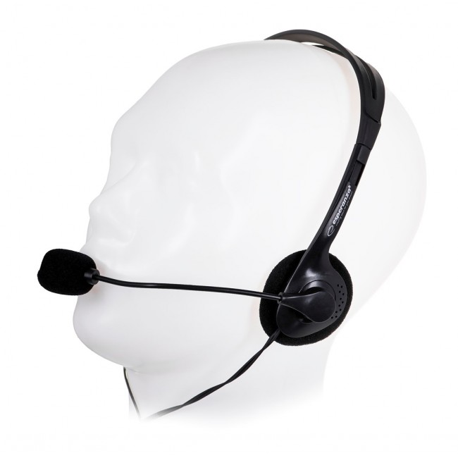 Esperanza EH102 headphones/headset Wired Head-band Calls/Music Black