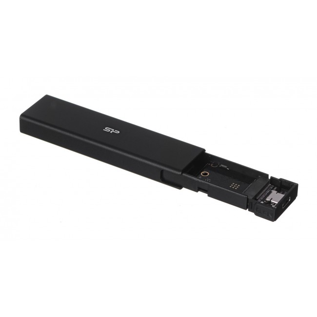 SILICON POWER PD60 Enclosure USB-C case M.2 PCIe NVMe SSD / M.2 SATA SSD (SP000HSPSDPD60CK) Black