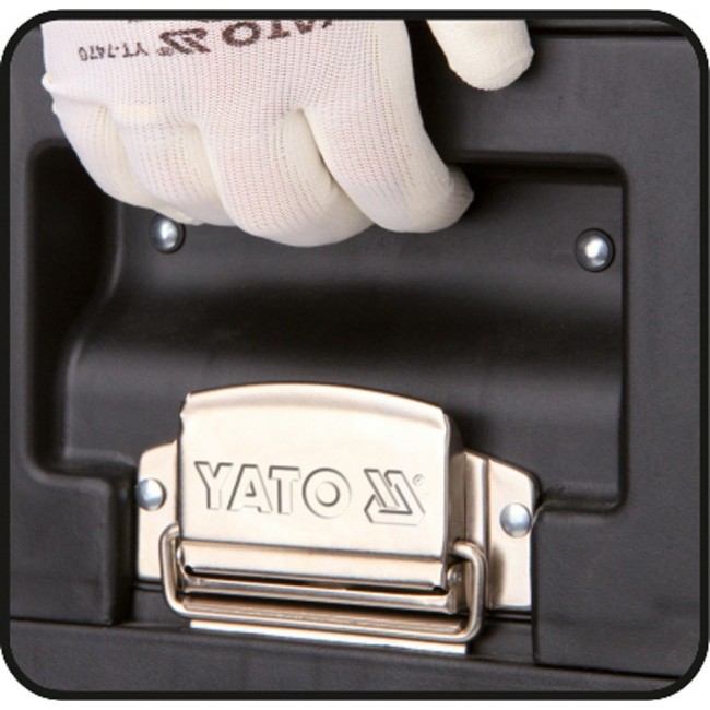 Yato YT-09107 small parts/tool box Metal Black, Red