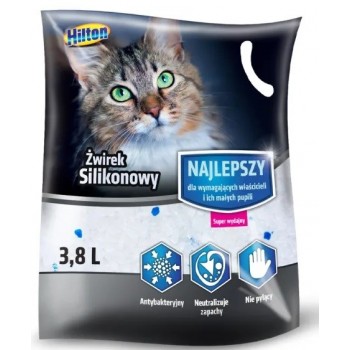 HILTON Silicone Unscented Cat Litter - 3.8 litres