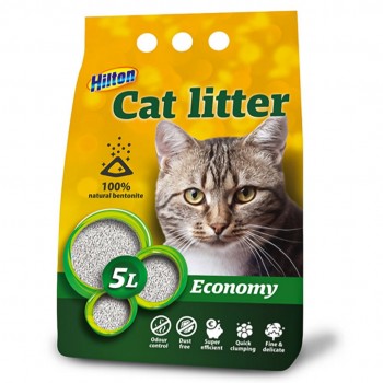 HILTON bentonite economy clumping cat litter - 5 l