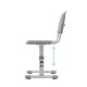 Ergonomic children's desk with manual height adjustment and Ergo Office chair, blue, max 75kg, ER-418