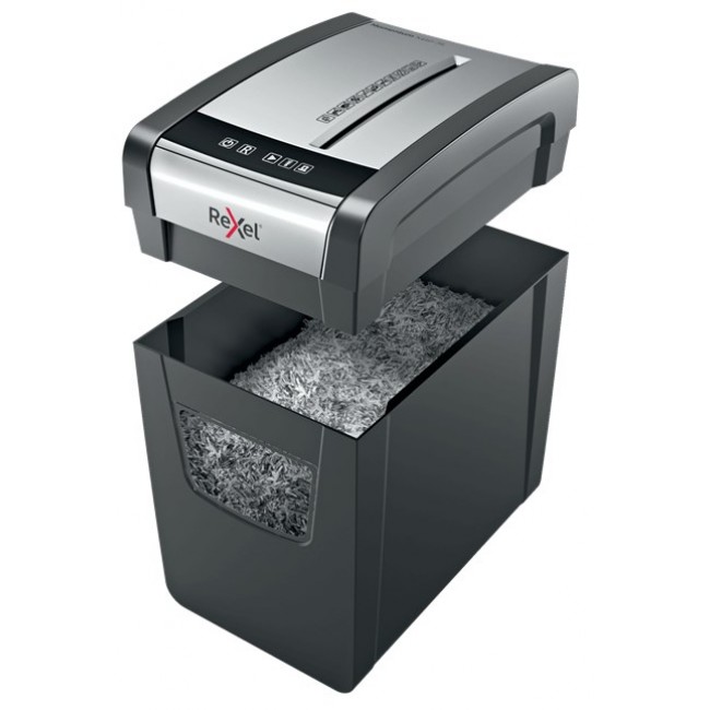 Rexel Momentum X410-SL paper shredder Cross shredding Black, Grey