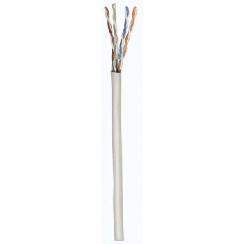Intellinet Network Bulk Cat6 Cable, 23 AWG, Solid Wire, 305m, Grey, Copper, U/UTP, Box