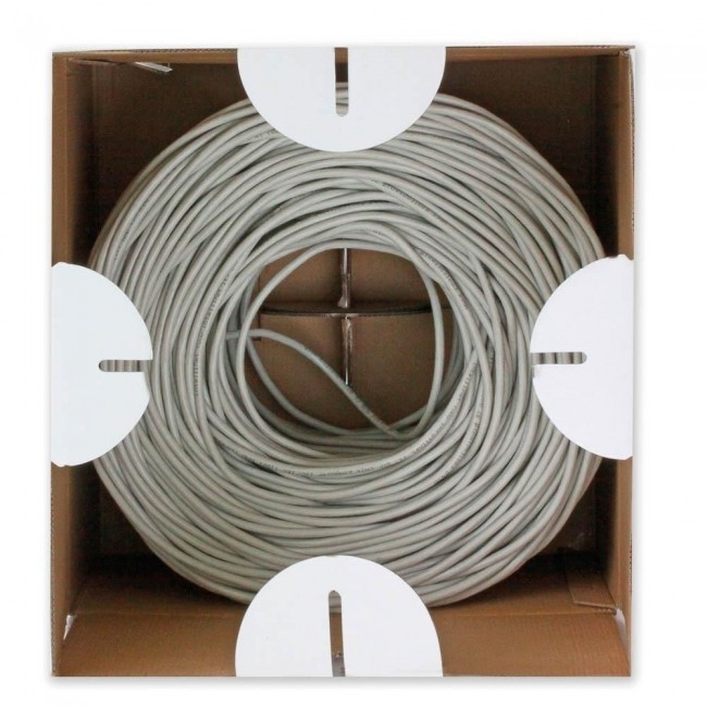 Techly ITP6-UTP-IC networking cable Grey 305 m Cat5e U/UTP (UTP)
