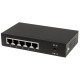 Intellinet 5-Port Gigabit Ethernet PoE+ Switch, 4 x PSE Ports, IEEE 802.3at/af Power over Ethernet (PoE+/PoE) Compliant, 60 W, Desktop (Euro 2-pin plug)