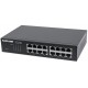 Intellinet 16-Port Gigabit Ethernet Switch, 16-Port RJ45 10/100/1000 Mbps, IEEE 802.3az Energy Efficient Ethernet, Desktop, 19