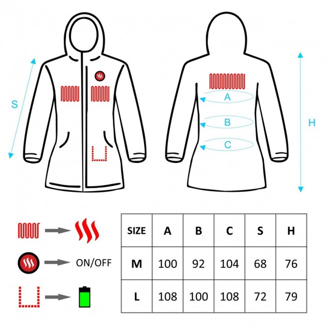 Glovii GTFBL coat/jacket