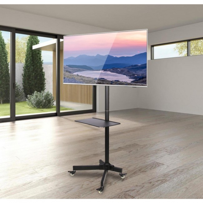 Techly Trolley Floor Stand LCD/LED/Plasma TV Stand 19