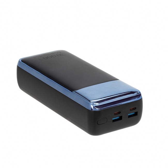 Powerbank RIVACASE for laptop, tablet, smartphone 30.000 mAh USB-C 65W (2x we/wy USB-C PD 65W, 2x USB-A QC 3.0 22W, LCD, black)