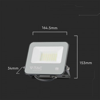 LED V-TAC 30W 185Lm/W VT-4435 6500K 5550lm