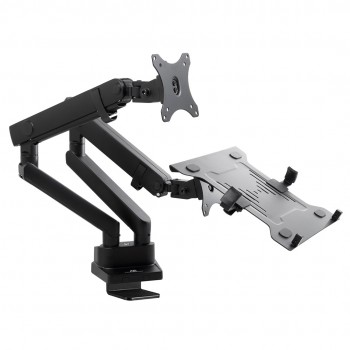 Maclean MC-813 Dual Desk Mount for a Monitor and a Laptop 17 