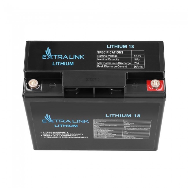 Extralink EX.30417 industrial rechargeable battery Lithium Iron Phosphate (LiFePO4) 18000 mAh 12.8 V
