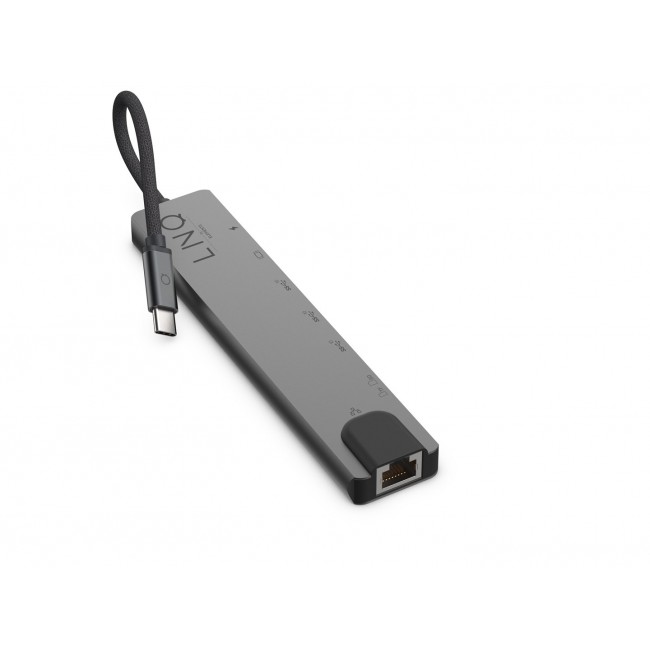LINQ byELEMENTS LQ48010 - 8in1 Pro USB-C 10Gbps Multiport Hub with 4K HDMI, Ethernet and Card Reader