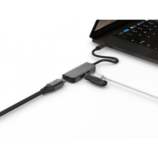 LINQ byELEMENTS 3in1 USB-C HDMI Adapter