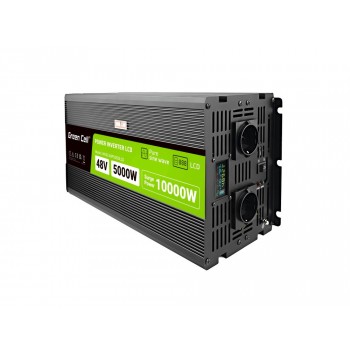 Green Cell PowerInverter LCD 48V 5000W/10000W inverter with display - pure sine wave