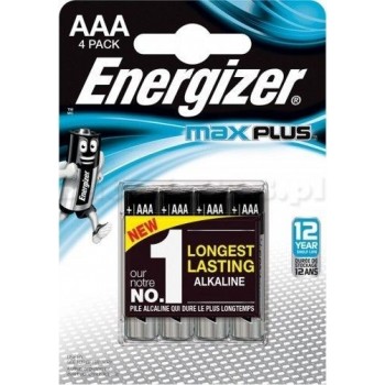 ENERGIZER BATTERY MAX PLUS AAA LR03, 4 ECO