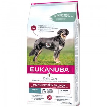 EUKANUBA Daily Care Adult Mono Protein Salmon - dry dog food - 12 kg