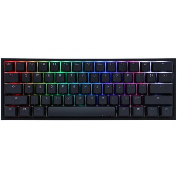 Ducky One 2 Mini Gaming Keyboard, MX-Blue, RGB-LED, black
