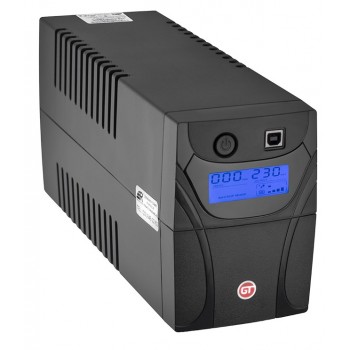 GT UPS POWERbox Line-Interactive 0.65 kVA 360 W 2 AC outlet(s)