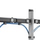 Built-in bracket for two Deluxe Ergo Office monitors, 17