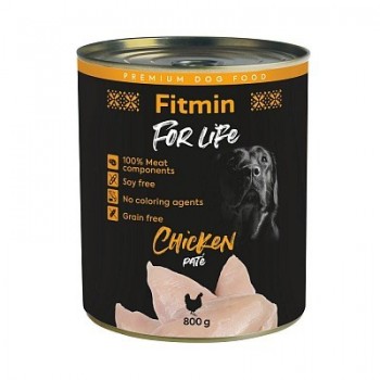 FITMIN for Life Chicken Pate - Wet dog food - 800 g