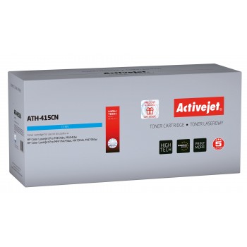 Activejet ATH-415CN Toner Cartridge for HP Replacement HP 415A W2031A Supreme 2100 pages cyan, with chip