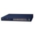 PLANET GS-4210-24P2S network switch Managed L2/L4 Gigabit Ethernet (10/100/1000) Power over Ethernet (PoE) 1U Blue