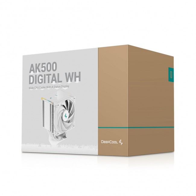DeepCool AK500 Digital WH Processor Air cooler 12 cm White 1 pc(s)