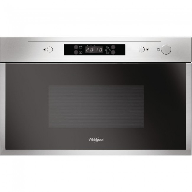 Whirlpool AMW 440/IX microwave Built-in Solo microwave 22 L 750 W Black,Silver