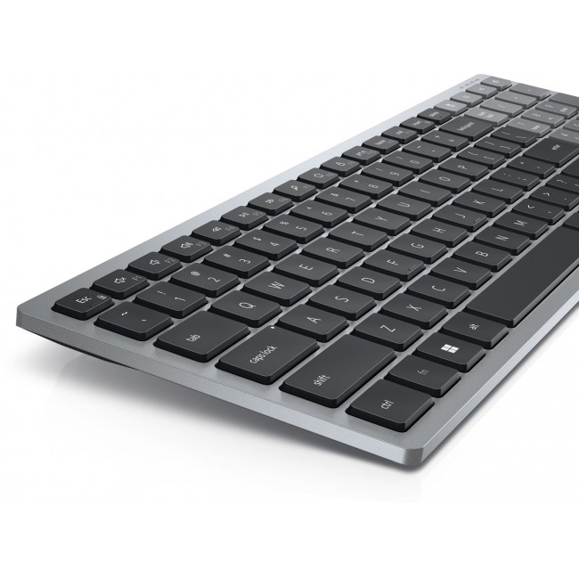 DELL KB740 keyboard RF Wireless + Bluetooth QWERTY US International Grey, Black