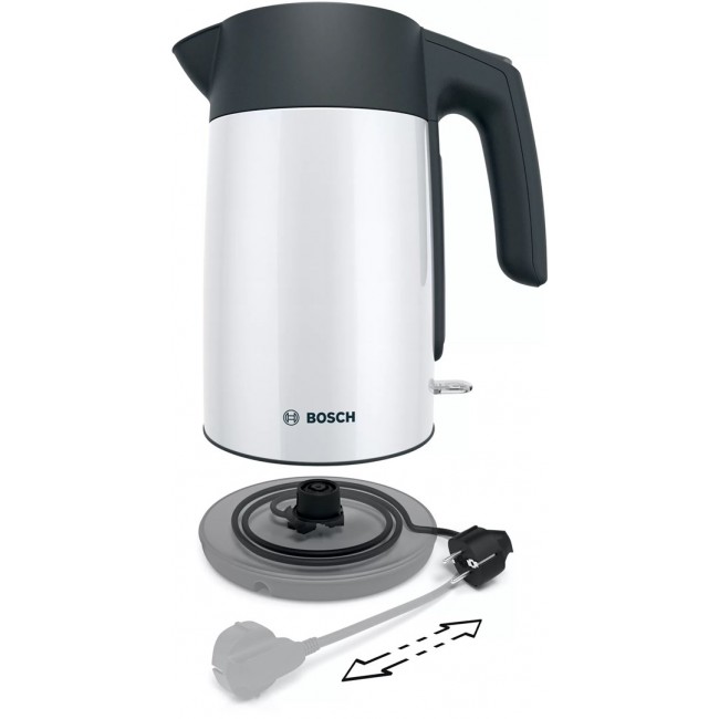 Electric kettle Bosch TWK 7L461, 2400 W, 1.7 l White