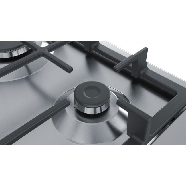 Bosch Serie 4 PGH6B5B90 hob Stainless steel Built-in Gas 4 zone(s)